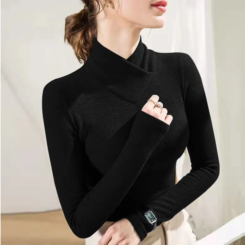 De-Rong-Half-High-Collar-Underlay-Top-Autumn-Winter-Overlay-Thick-Warm-Long-Sleeve-T-shirt-5
