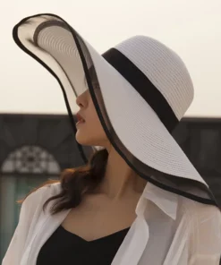 Plain Floppy Summer Straw Hats