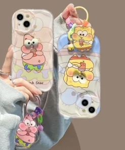 3D Eye SpongeBob Pendant Wave Soft Phone Case for Xiaomi Redmi